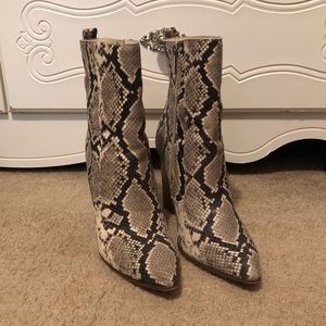 Bleecker & Bond Kailey Snake Bootie